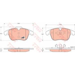 накладки TRW GDB1683