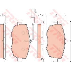накладки TRW GDB1707 
