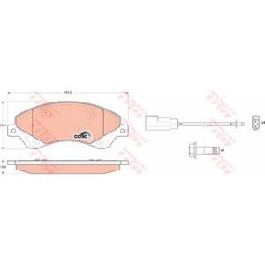 накладки TRW GDB1723