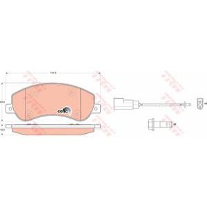 накладки TRW GDB1724