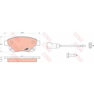 накладки TRW GDB1725