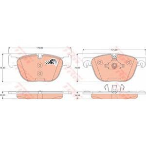 накладки TRW GDB1726