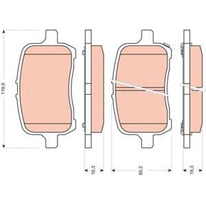 накладки TRW GDB1755
