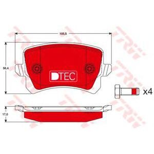накладки TRW GDB1763DTE 