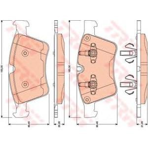 накладки TRW GDB1797