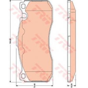 накладки TRW GDB1802
