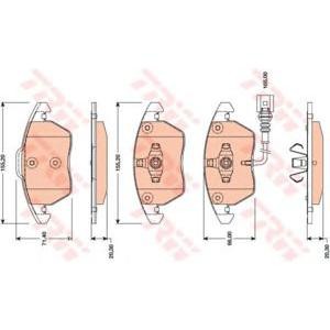 накладки TRW GDB1807