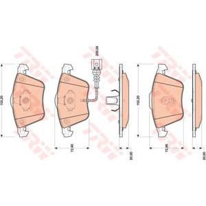 накладки TRW GDB1809