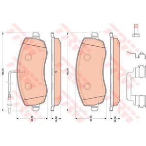 накладки TRW GDB1820