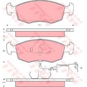 накладки TRW GDB301