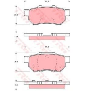 накладки TRW GDB3113