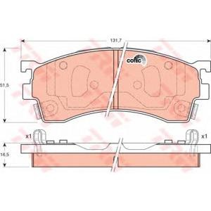 накладки TRW GDB3192