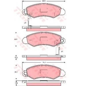 накладки TRW GDB3215