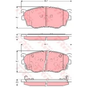 накладки TRW GDB3253