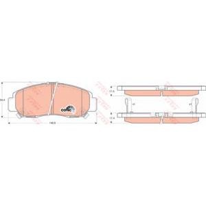 накладки TRW GDB3268