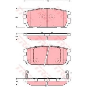 накладки TRW GDB3296