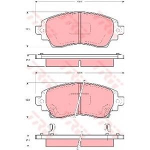 накладки TRW GDB3333