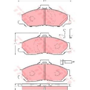 накладки TRW GDB3353