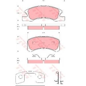 накладки TRW GDB3358