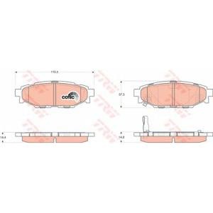 накладки TRW GDB3373