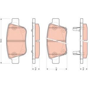 накладки TRW GDB3456