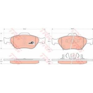накладки TRW GDB3457