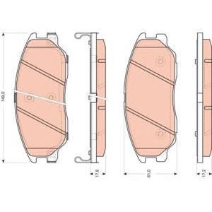 накладки TRW GDB3465