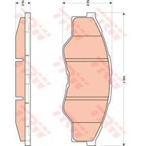 накладки TRW GDB3500