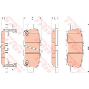 накладки TRW GDB3508