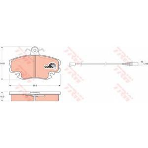 накладки TRW GDB400