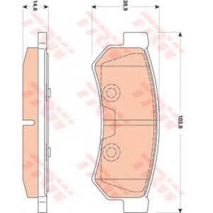 накладки TRW GDB4178
