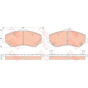 накладки TRW GDB4605