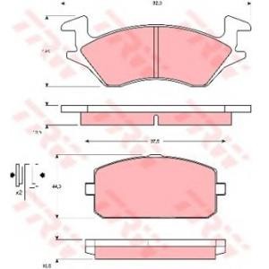 накладки TRW GDB769