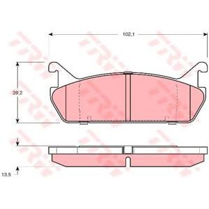 накладки TRW GDB887
