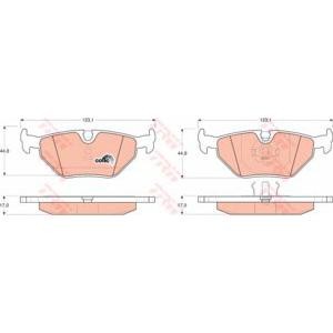 накладки TRW GDB917