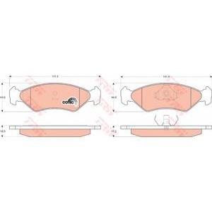 накладки TRW GDB953
