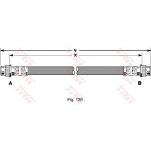 спирачен маркуч TRW PHA370 