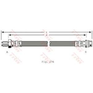 спирачен маркуч TRW PHB373 