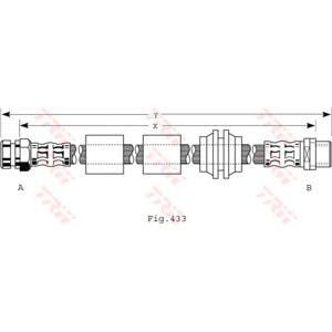 спирачен маркуч TRW PHB440 