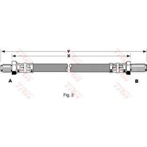спирачен маркуч TRW PHC105 