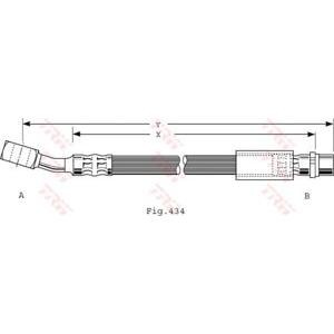 спирачен маркуч TRW PHD474