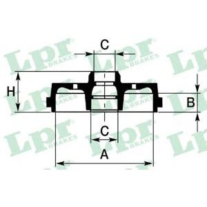 спирачен барабан LPR 7D0139CA 