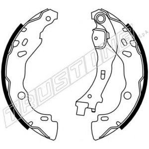комплект спирачни челюсти TRUSTING 034.109 