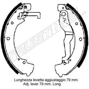 комплект спирачни челюсти TRUSTING 124.285 