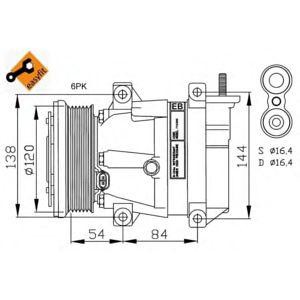 компресор за климатик NRF 32484 