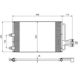 радиатор за климатик NRF 35149