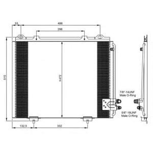 радиатор за климатик NRF 35228 
