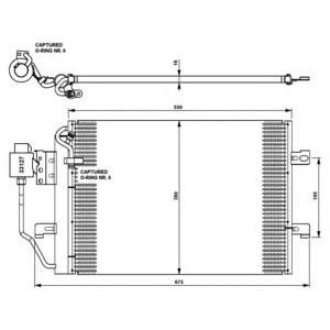 радиатор за климатик NRF 35309