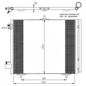 радиатор за климатик NRF 35405 
