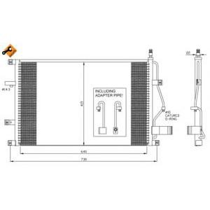 радиатор за климатик NRF 35413